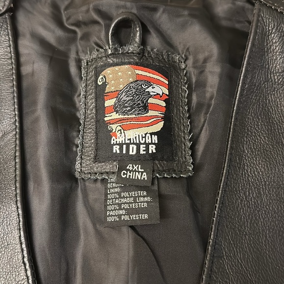 AMERICAN RIDER ⭐️ leather vest - Picture 4 of 10